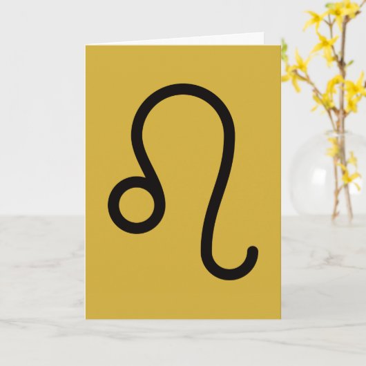 Leo Karte (Gelbe Blume)