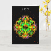 Leo Karte (Gelbe Blume)