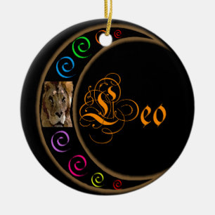 Leo Keramik Ornament