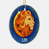 Leo Keramik Ornament (Rechts)