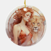 Leo Keramik Ornament (Hinten)