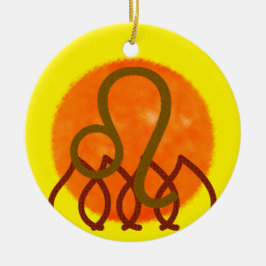 Leo Keramik Ornament