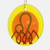 Leo Keramik Ornament (Links)