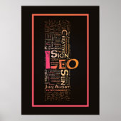 Leo Key Words Poster (Vorne)