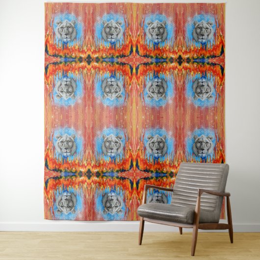 Leo - Kunstband - extra groß Wandteppich (Beispiel)