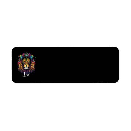 Leo Lion Address Labels (Vorne)