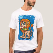 Leo Lion am Nachthimmel T-Shirt (Vorderseite)