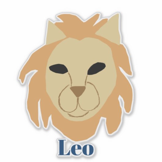 Leo Lion, Aufkleber (Vorderseite)