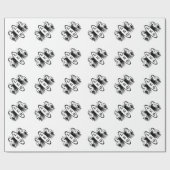 Leo Lion Bookended Zodiac Geschenkpapier (Flach)