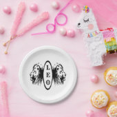 Leo Lion Bookended Zodiac Pappteller (Party)