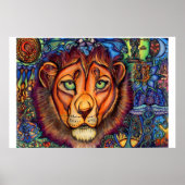 Leo Lion, Calm und Fierce Poster (Vorne)