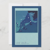Leo Lion Constellation Vintag Zodiac Astrologie (Vorderseite)