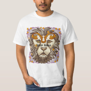 Leo Lion Geburtstagsbenutzerdefinierte T - Shirt