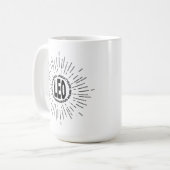 Leo Lion July Birthday August Zodiac Astrology Sun Kaffeetasse (Vorderseite Links)