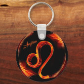 Leo Lion Personalisiert Schlüsselanhänger (Rückseite)