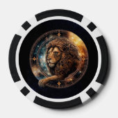 Leo Lion Poker Chips - Zodiac Symbol (Rückseite)