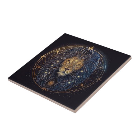 Leo Lion Tile Fliese (Seite)