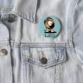LEO Lion Westie Pinback Button (Beispiel)