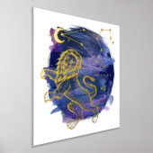 Leo Lion Zeichen des Zodiac Custom Geburtsdatum Foliendrucke (Ablage )