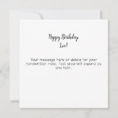 Leo Lion Zodiac Astrology Celestial Birthday Karte (Rückseite)