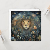 Leo Lion Zodiac Astrology Mystical Birthday Karte (Vorderseite/Rückseite Beispiel)