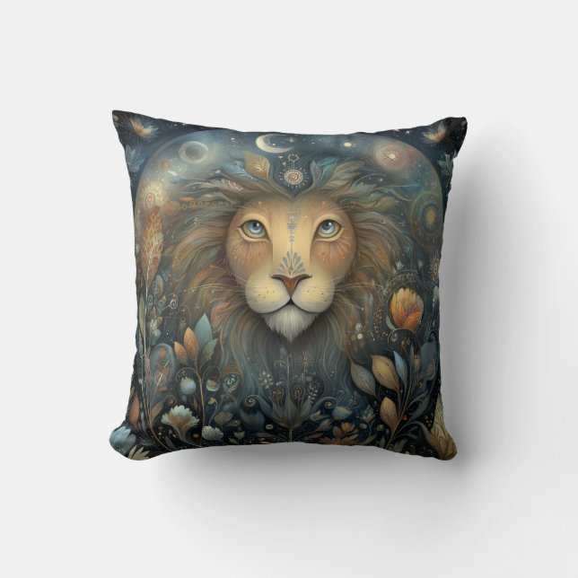 Leo Lion Zodiac Astrology Mystical Birthday Kissen (Vorderseite)