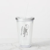 Leo Lion Zodiac Black Acryltrinkbecher (Rückseite)