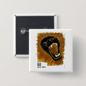 Leo Lion Zodiac Button (Vorne & Hinten)
