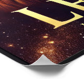 Leo Lion Zodiac Celestial Poster (Ecke)