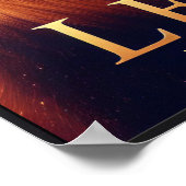 Leo Lion Zodiac Celestial Poster (Ecke)