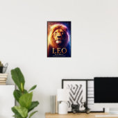 Leo Lion Zodiac Celestial Poster (Heimbüro)