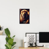 Leo Lion Zodiac Celestial Poster (Heimbüro)