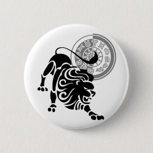 Leo Lion Zodiac Chart Button