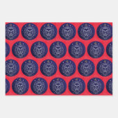 Leo Lion Zodiac Design Geschenkpapier Set (Vorderseite 3)