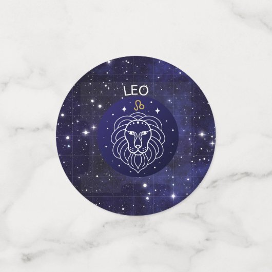Leo Lion Zodiac Design Table Konfetti (Klein Vorderseite)