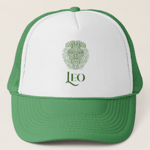 Leo Lion Zodiac Horoskop & Astrologisches Zeichen Truckerkappe