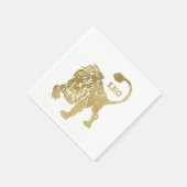 Leo Lion Zodiac Serviette (Ecke)