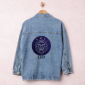 Leo Lion Zodiac Sign Design Denim Jacket Jeansjacke (Hangar)