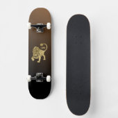 Leo Lion Zodiac Skateboard (Vorderseite)