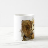 Leo - Lions Digital Art Astrologie Tasse (Mittel)