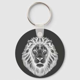Leo Lions Head Zodiac Art Illustration Schlüsselanhänger