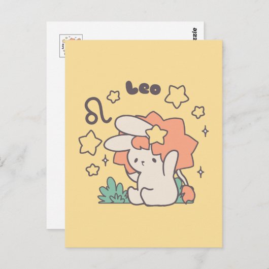 Leo Loppi Tokki Zodiac Serie Art Postkarte (Vorne/Hinten)