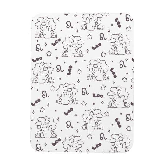 Leo Loppi Tokki Zodiac Serie Muster III Magnet (Vertikal)