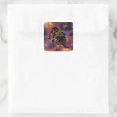 Leo-Löwe-Aufkleber Quadratischer Aufkleber (Tasche)
