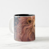 Leo, Löwe von Rose Nebula Tasse (Vorderseite Links)