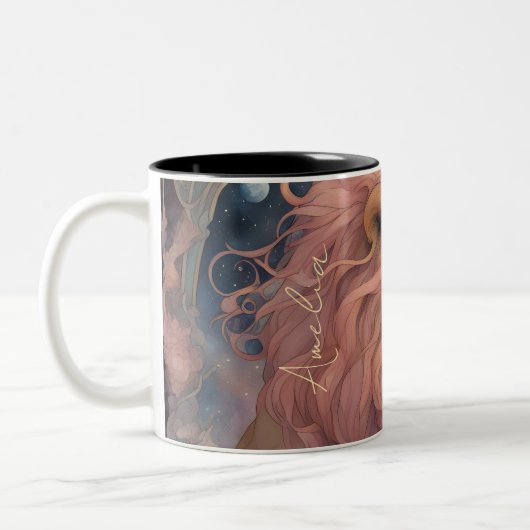 Leo, Löwe von Rose Nebula Tasse (Links)