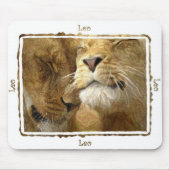 Leo - Löwen in farbigen Bleistiftmousepad Mousepad (Vorne)