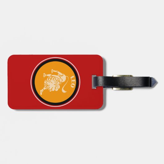 Leo Luggage Tag Gepäckanhänger (Rückseite horizontal)