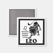 Leo Magnet (Vorderseite/Rückseite)