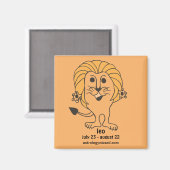 Leo Magnet (Vorderseite/Rückseite)